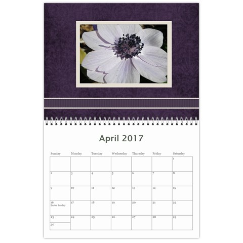 Damask Calendar For 2017 By Mim Apr 2017