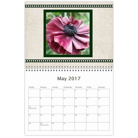 Damask Calendar For 2017 By Mim May 2017