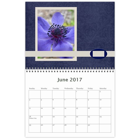 Damask Calendar For 2017 By Mim Jun 2017