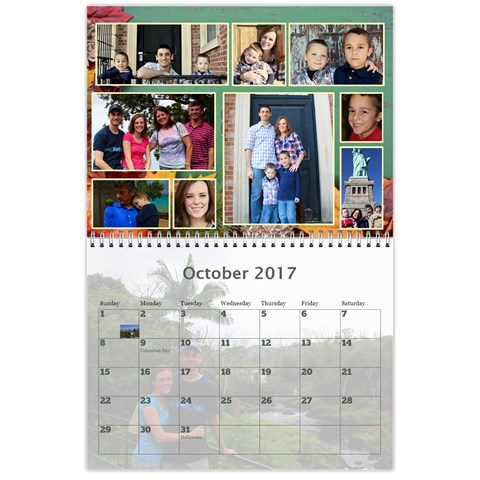 Gma Calendar 2017 By Robyn Ramsay Oct 2017