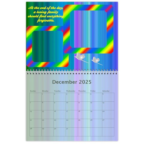 2025 Family Quotes Calendar By Galya Dec 2025