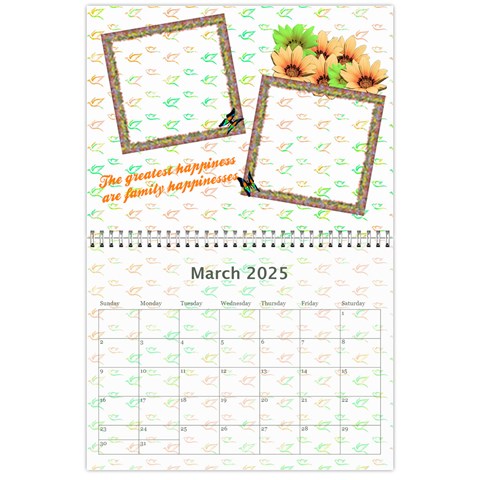 2025 Family Quotes Calendar By Galya Mar 2025