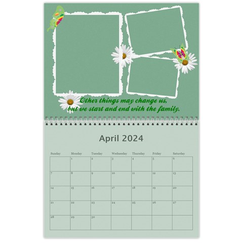 2024 Family Quotes Calendar By Galya Apr 2024