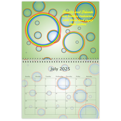 2025 Family Quotes Calendar By Galya Jul 2025