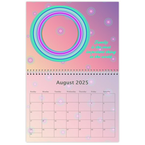 2025 Family Quotes Calendar By Galya Aug 2025