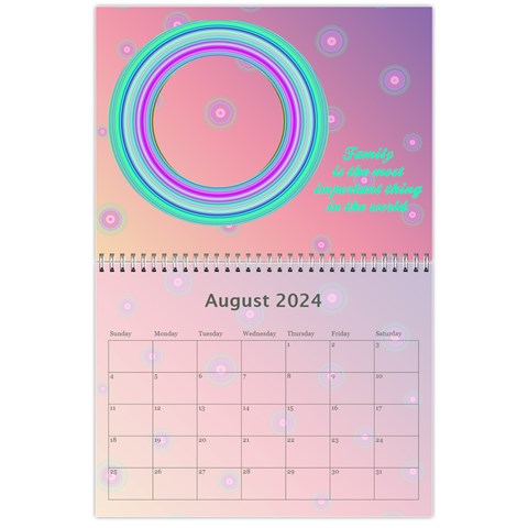 2024 Family Quotes Calendar By Galya Aug 2024