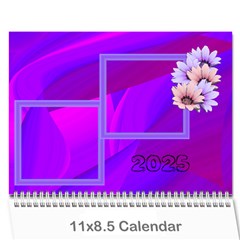 Colorful calendar 2025 - Wall Calendar 11  x 8.5  (12-Months)