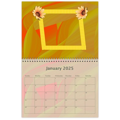 Colorful Calendar 2025 By Galya Jan 2025