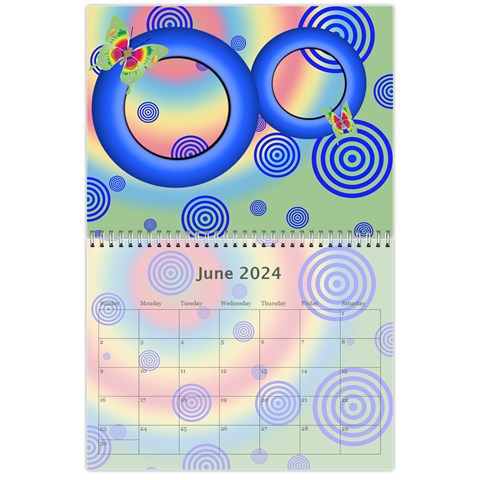Colorful Calendar 2024 By Galya Jun 2024