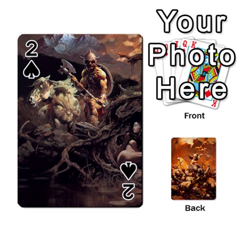 Baraja Frazetta By Fran Xab Front - Spade2