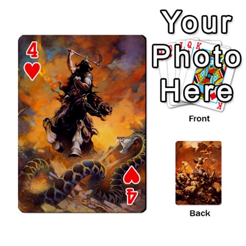 Baraja Frazetta By Fran Xab Front - Heart4