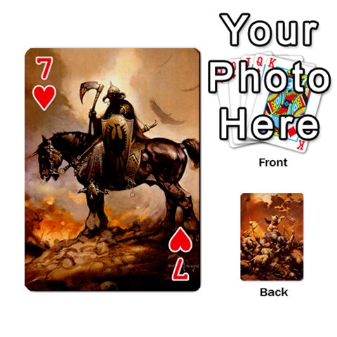 Baraja Frazetta By Fran Xab Front - Heart7