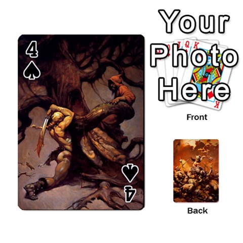 Baraja Frazetta By Fran Xab Front - Spade4