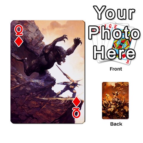 Queen Baraja Frazetta By Fran Xab Front - DiamondQ