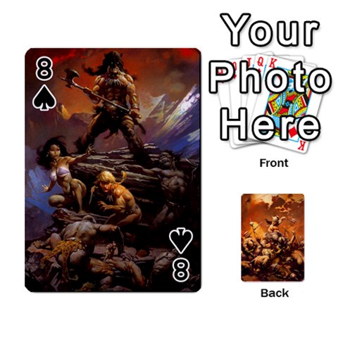 Baraja Frazetta By Fran Xab Front - Spade8
