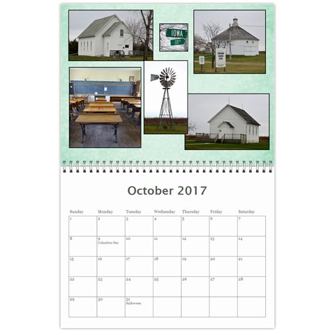 2017 Lois  Calendar  By Nancy Knutson Oct 2017