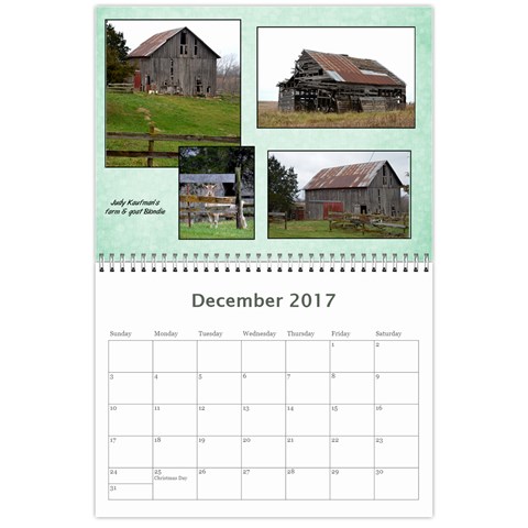 2017 Lois  Calendar  By Nancy Knutson Dec 2017