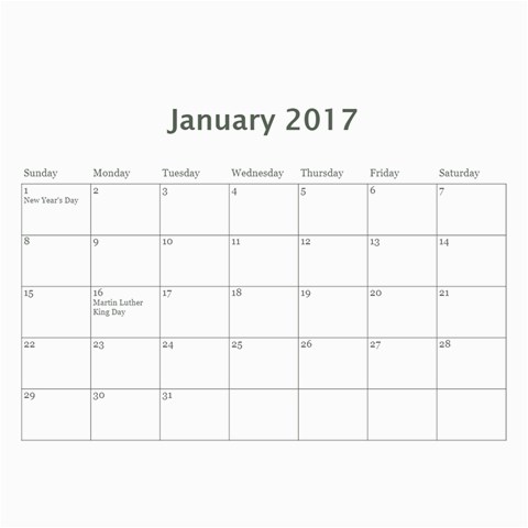 2017 Lois  Calendar  By Nancy Knutson Feb 2017
