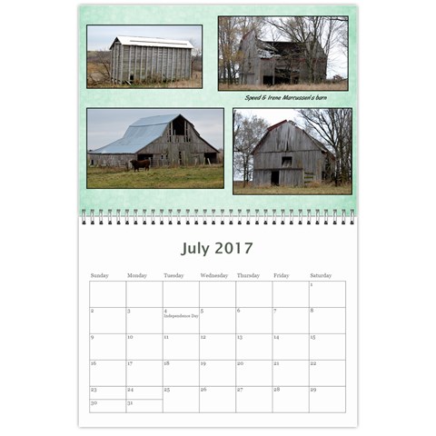 2017 Lois  Calendar  By Nancy Knutson Jul 2017