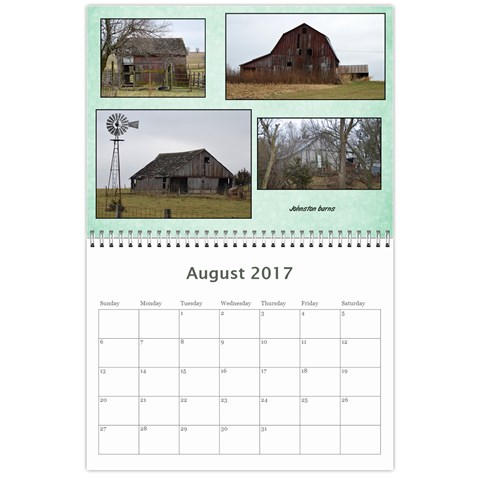 2017 Lois  Calendar  By Nancy Knutson Aug 2017