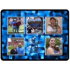Love you Double Sided Fleece Blanket - Two Sides Fleece Blanket (Large)