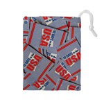 10 Days In USA Grab Bag - Drawstring Pouch (Large)