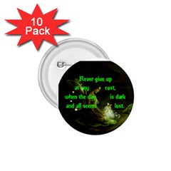 Never give up button nice - 1.75  Button (10 pack) 