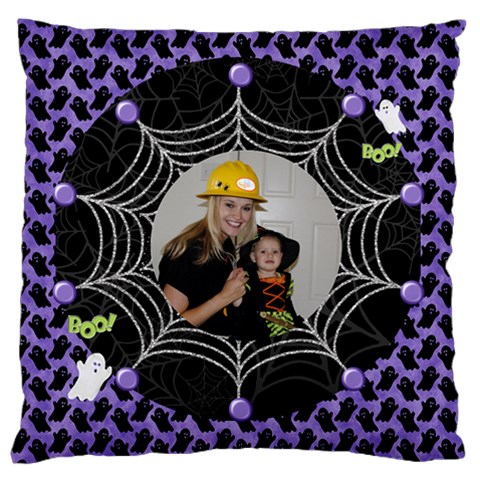 Halloween Cute Pillow By Terrydeh Back