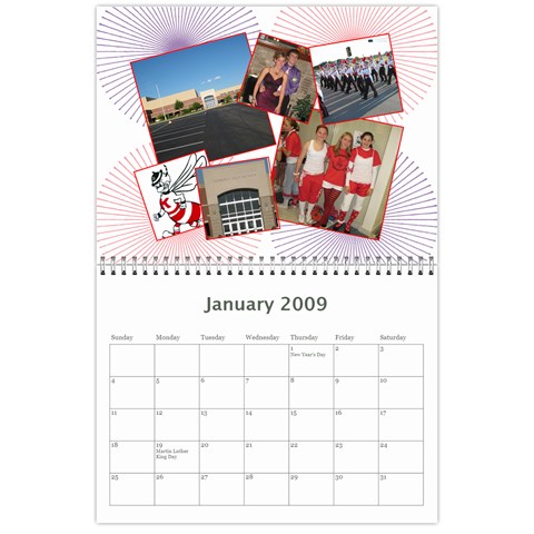 Megs Calendar By Julie Van Sambeek Jan 2009