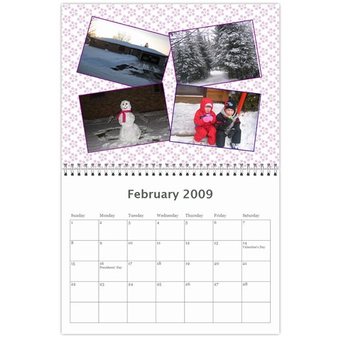 Megs Calendar By Julie Van Sambeek Feb 2009