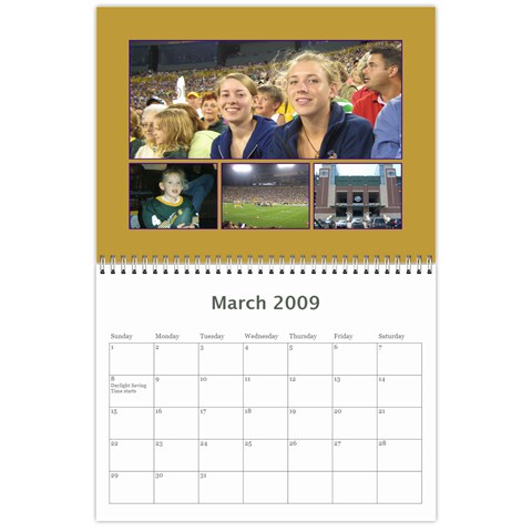 Megs Calendar By Julie Van Sambeek Mar 2009