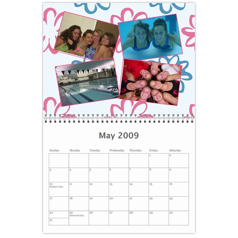 Megs Calendar By Julie Van Sambeek May 2009