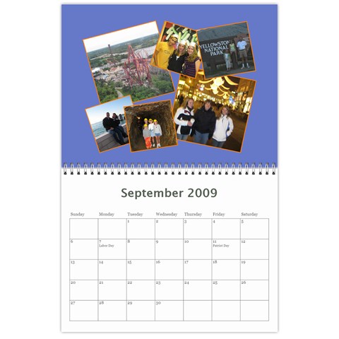 Megs Calendar By Julie Van Sambeek Sep 2009