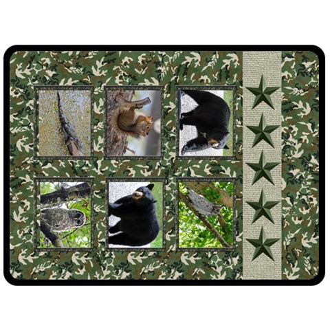 Adventure Camo Blanket By Terry 80 x60  Blanket Front