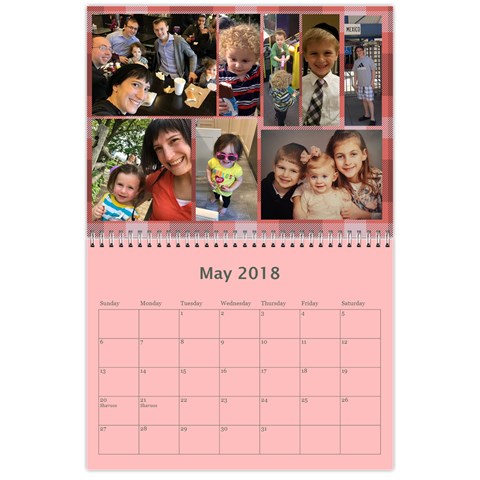 Kleinerman Calendar By Yocheved May 2018