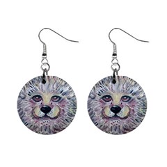 Tiger earings - Mini Button Earrings