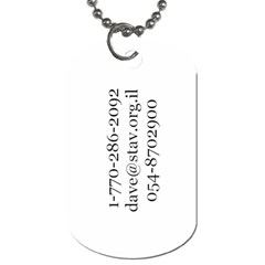 dave - Dog Tag (One Side)