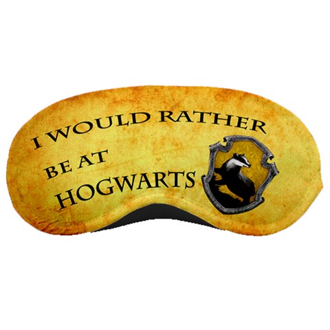 Hufflepuff Sleeping Mask By Filipe Santini Front