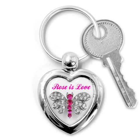 Christine Rose Love Keychain By Shelleyww42 Gmail Com Front