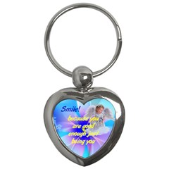 Smile good en0ugh - Key Chain (Heart)