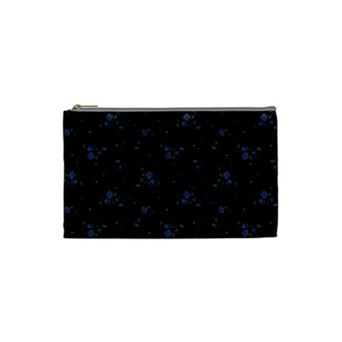 Blue Roses Cosmetic Bag  By Annette Front