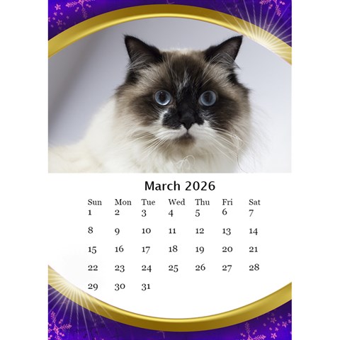 My Happy  Calendar By Deborah Mar 2026