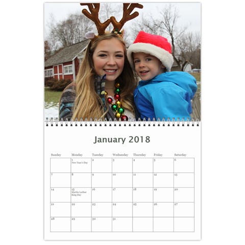 2017 Calender By Kim Gonsales Jan 2018