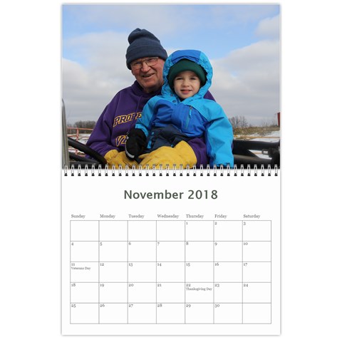 2017 Calender By Kim Gonsales Nov 2018