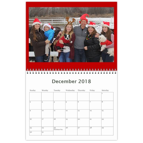 2017 Calender By Kim Gonsales Dec 2018