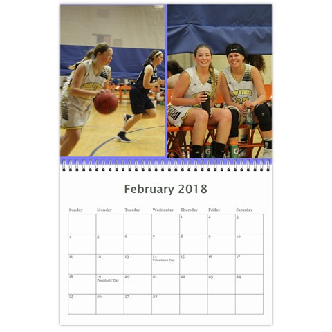 2017 Calender By Kim Gonsales Feb 2018