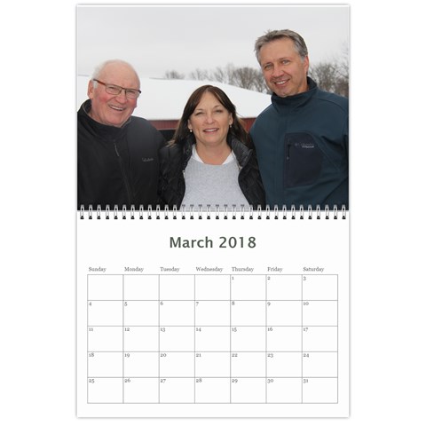 2017 Calender By Kim Gonsales Mar 2018