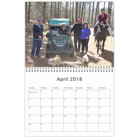 2017 Calender By Kim Gonsales Apr 2018