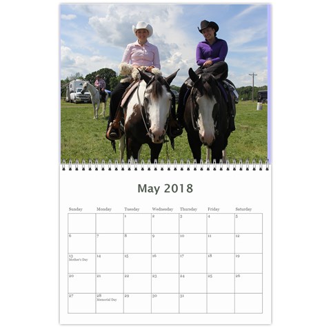 2017 Calender By Kim Gonsales May 2018