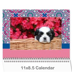 Mandala Viberant calendar, 12 months - Wall Calendar 11  x 8.5  (12-Months)